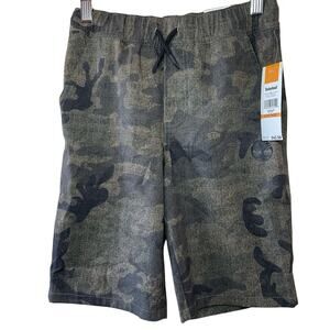 NWT Timberland Youth Camo Play Shorts W/ Drawstring Elastic Waist Size S (8)